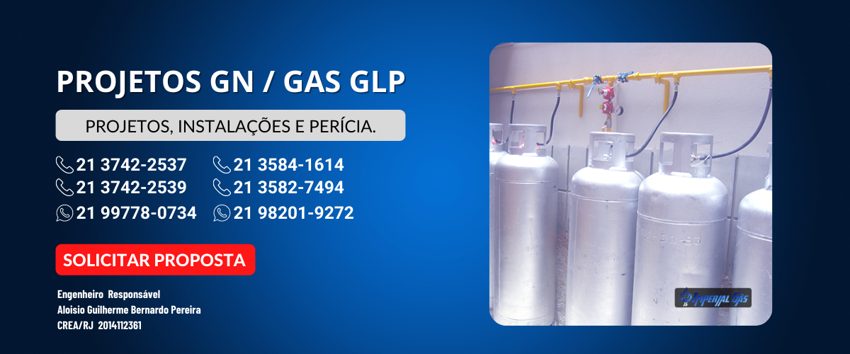 Projeto e instalações de Gas de Conzinha GN / GLP